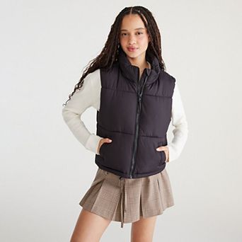 Juniors' Aeropostale Cropped Puffer Vest