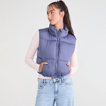 Juniors' Aeropostale Cropped Puffer Vest