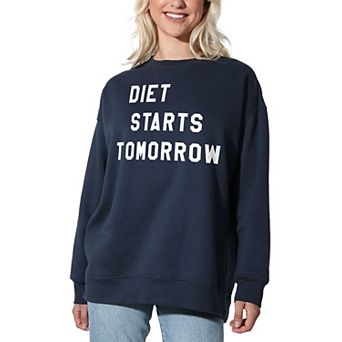 Women's Suburban Riot Diet Starts Oversized Graphic Sweatshirt