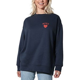 Women's Suburban Riot More Love EMB Oversized Graphic Sweatshirt