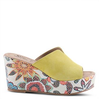 Spring Step Women's Laylani Mosaic Wedge Sandals
