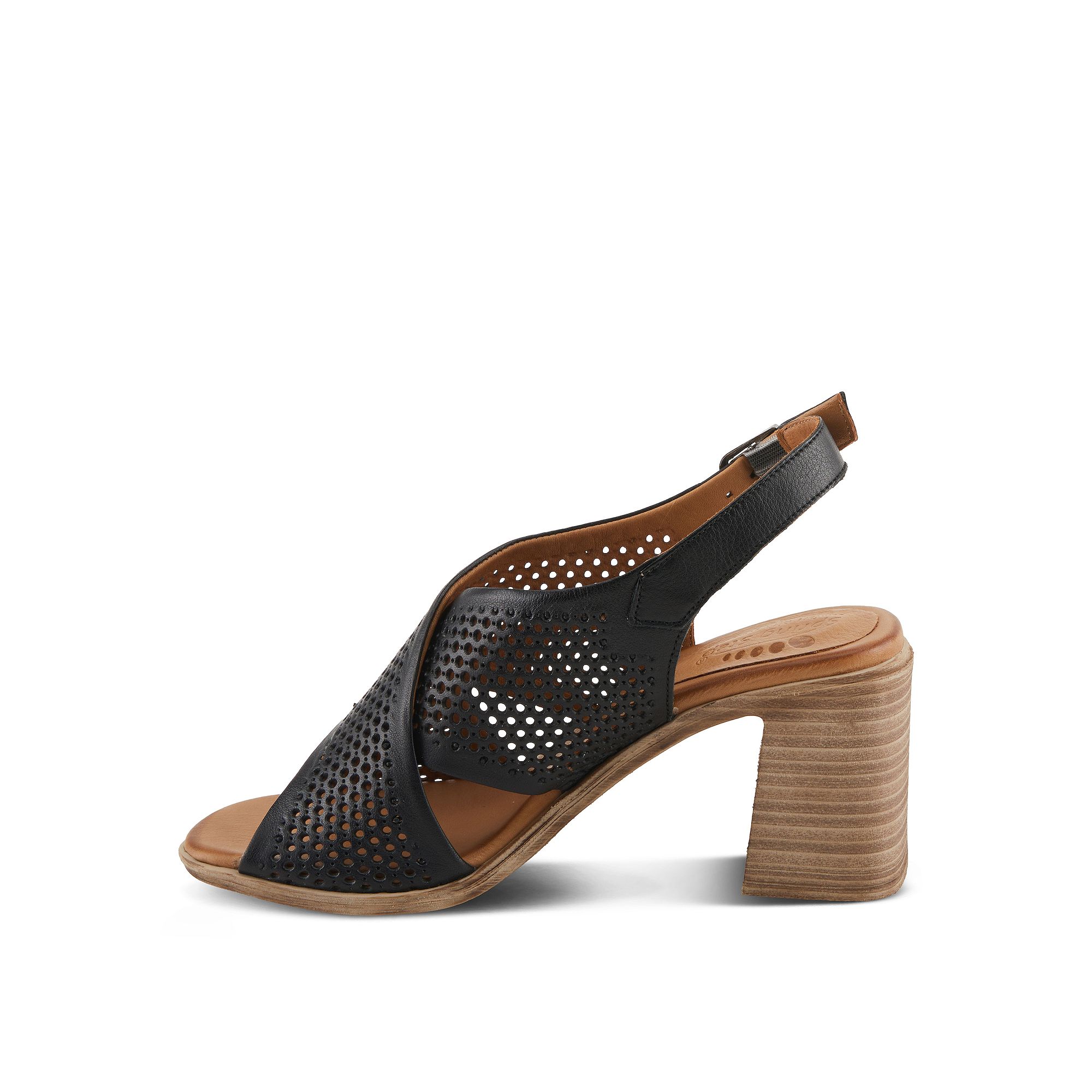 Spring Step Luanca Womens Slingback Sandals, Size: 36, Black