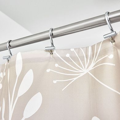 iDesign Isla Shower Curtain – 11.4” L x 9.9” W x 1.75” H, Taupe Bathroom Curtain