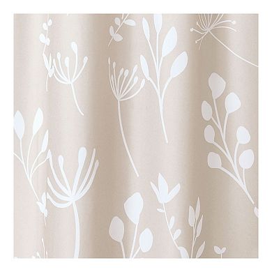 iDesign Isla Shower Curtain – 11.4” L x 9.9” W x 1.75” H, Taupe Bathroom Curtain