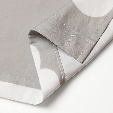 iDesign Cloud Shower Curtain – 11.05” L x 9.25” W x 1.6” H, Gray Bathroom Curtain