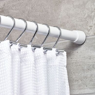 iDesign Shower Curtain T-Bar Hooks - Set of 12, Chrome