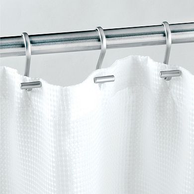 iDesign Shower Curtain T-Bar Hooks - Set of 12, Chrome