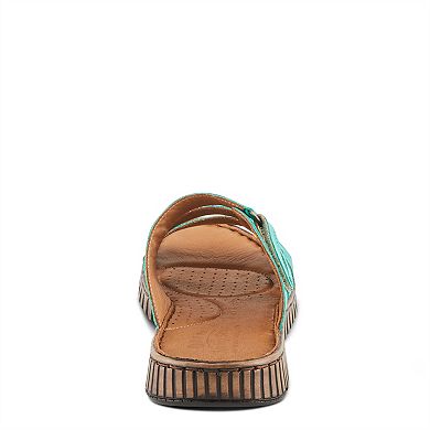 Spring Step Olly Women's Leather Slide Sandals