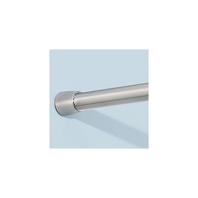 iDesign Stainless Steel Shower Curtain Tension Rod - Adjusts from 50" to 87" - Brushed