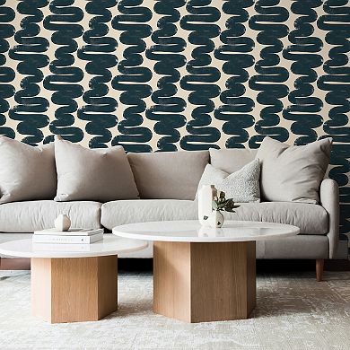 Tempaper Wiggle Room by Bobby Berk Peel and Stick Wallpaper