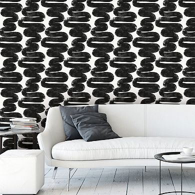 Tempaper Wiggle Room by Bobby Berk Peel and Stick Wallpaper