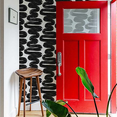 Tempaper Wiggle Room by Bobby Berk Peel and Stick Wallpaper