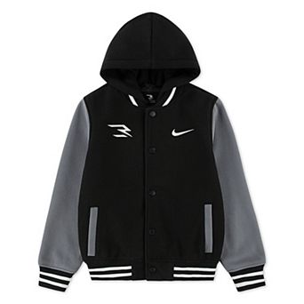 Boys 8-20 Nike 3BRAND by Russell Wilson Hooded Heavyweight Varsity Jacket