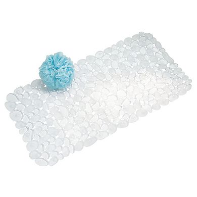 iDesign Non-Slip Bath Mat for Inside Bathtubs or Shower Stalls - Clear
