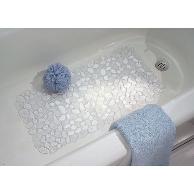 iDesign Non-Slip Bath Mat for Inside Bathtubs or Shower Stalls - Clear