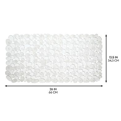 iDesign Non-Slip Bath Mat for Inside Bathtubs or Shower Stalls - Clear