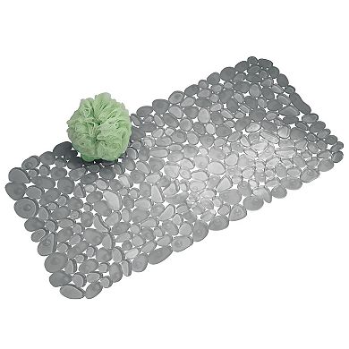 iDesign Pebblz Non-Slip Suction Bath Mat for Shower, Bathtub - Graphite