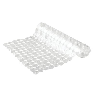 iDesign Non-Slip Bath Mat for Inside Bathtubs or Shower Stalls - Clear