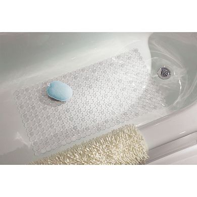 iDesign Non-Slip Bath Mat for Inside Bathtubs or Shower Stalls - Clear