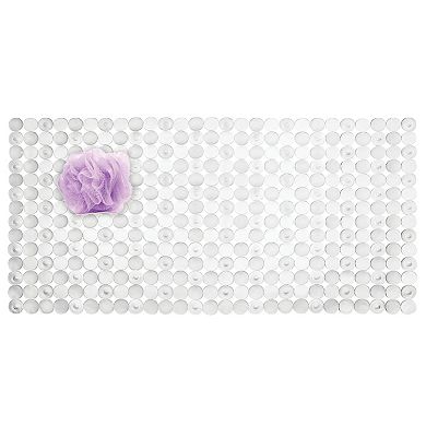 iDesign Non-Slip Bath Mat for Inside Bathtubs or Shower Stalls - Clear