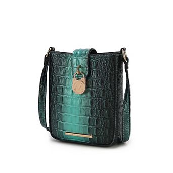MKF Collection Avery Faux Crocodile Embossed Gradient Crossbody Bag y Mia K.