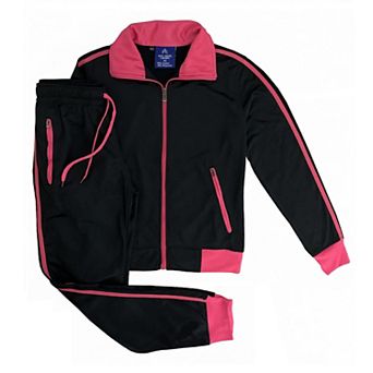 Women's 2 pc Sunshine Jogger Tracksuit Track Jacket And Track Pants