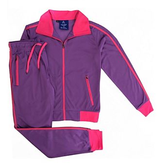 Women's 2 pc Sunshine Jogger Tracksuit Track Jacket And Track Pants