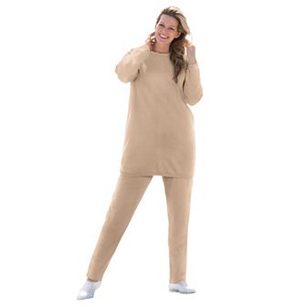 Woman Within Plus Size Fleece Sweatshirt Set