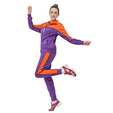 Women's 2-Piece Tracksuit Fashionary Full Track Jacket & Jogger Track pants Jumpsuit
