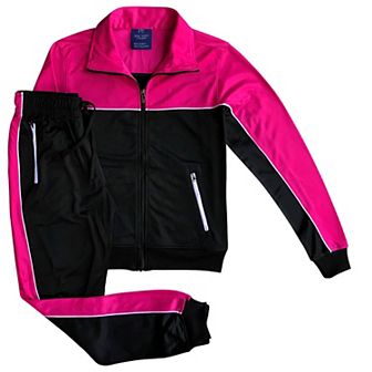 Women's 2 pc Tracksuit Fashionary Full Track Jacket & Jogger Track pants Jumpsuit