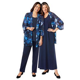 Woman Within Plus Size 4 pc Jacket/Tank/Dress/Pant Set