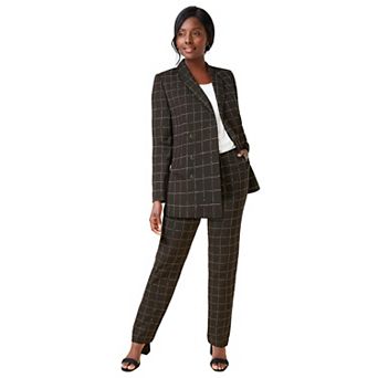 Jessica London Women's Plus Size 2 pc Double-Breasted Pantsuit