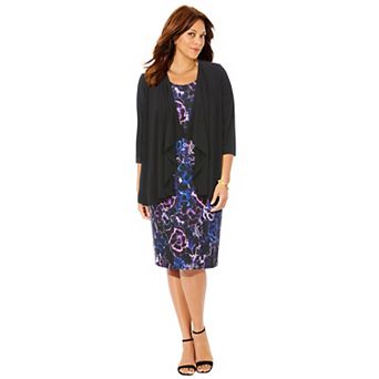 Catherines Women's Plus Size Classic Jacket Dress
