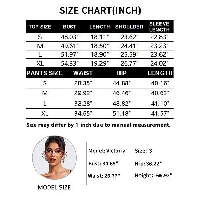 Women's 2 Piece Outfits Tracksuits Casual Cropped Hoodie Wide Leg Pants Travel Workout Lounge Sets