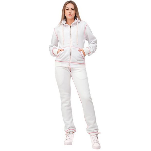 レディースウェア White S set Women's Alysun Lite Spring Sweatsuit Jogger Hoodie Set