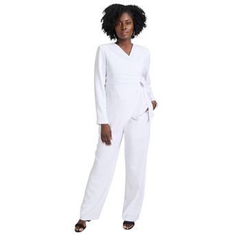 Jessica London Women's Plus Size 2 pc Faux Wrap Pantsuit