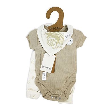 Home Grown Baby 100% Organic Cotton Sun and Sea 3 Piece Layette Set
