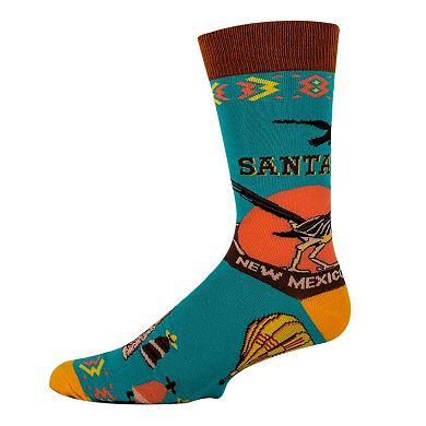 Men's Crew Socks - Santa Fe