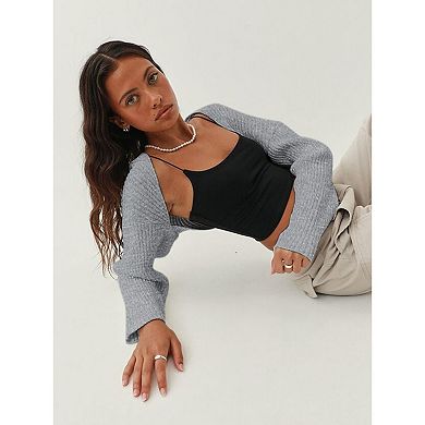 Cardigan Shrugs for Women Bolero Long Batwing Sleeve Sweaters Open Front Casual Knitted Sweaters