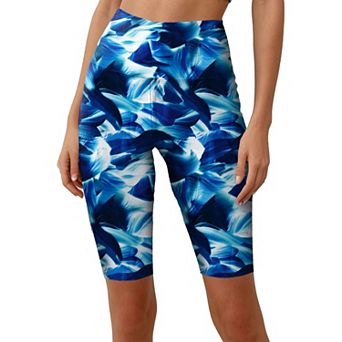 Women's Tummy Control Long Bike Swim Shorts