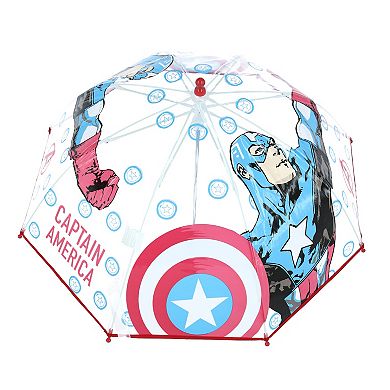 Textiel Trade Kid's Marvel Captain America Transparent Bubble Stick Umbrella