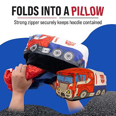 Transformers Optimus Prime Hoodie Blanket Adult Snugible