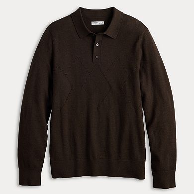 Men's Sonoma Goods For Life® Argyle Sweater Polo