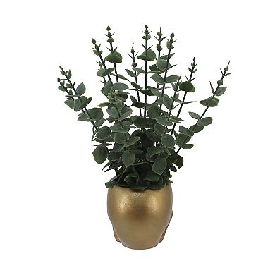 Celebrate Together™ Skull Potted Eucalyptus Botanical Table Decor
