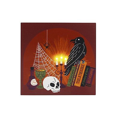 Celebrate Together™ Halloween LED Raven Academia Caption Box Table Decor