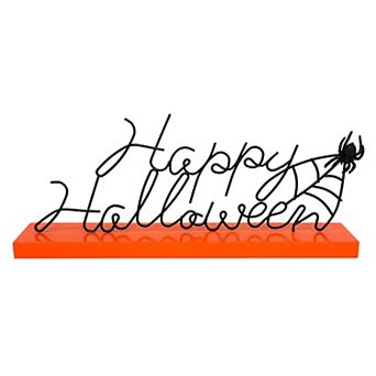 Celebrate Together™ Halloween Metal Happy Halloween Sentiment Table Decor