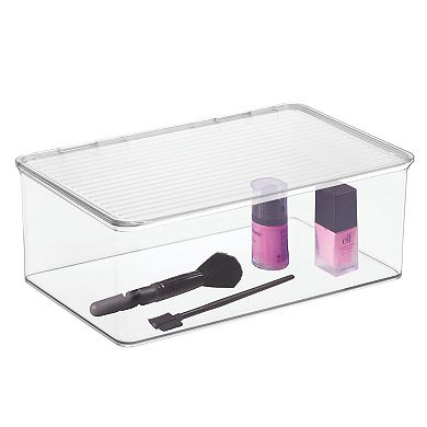 iDesign Hinged-Lid First Aid Organizer Box – Clear