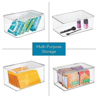 iDesign Hinged-Lid First Aid Organizer Box – Clear