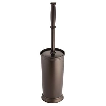 iDesign Kent Bathware, Toilet Bowl Brush and Holder for Bathroom Storage - Bronze