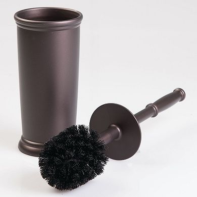 iDesign Kent Bathware, Toilet Bowl Brush and Holder for Bathroom Storage - Bronze